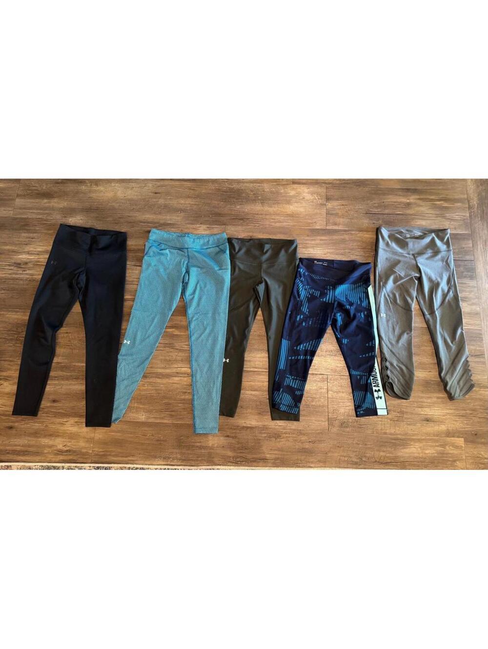 Under Armour Excellent Mix of 5 Athletic Leggings Sz M EUC